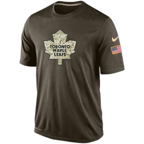 Men's Toronto Maple Leafs Salute To Service Nike Dri-FIT T-Shirt - Click Image to Close